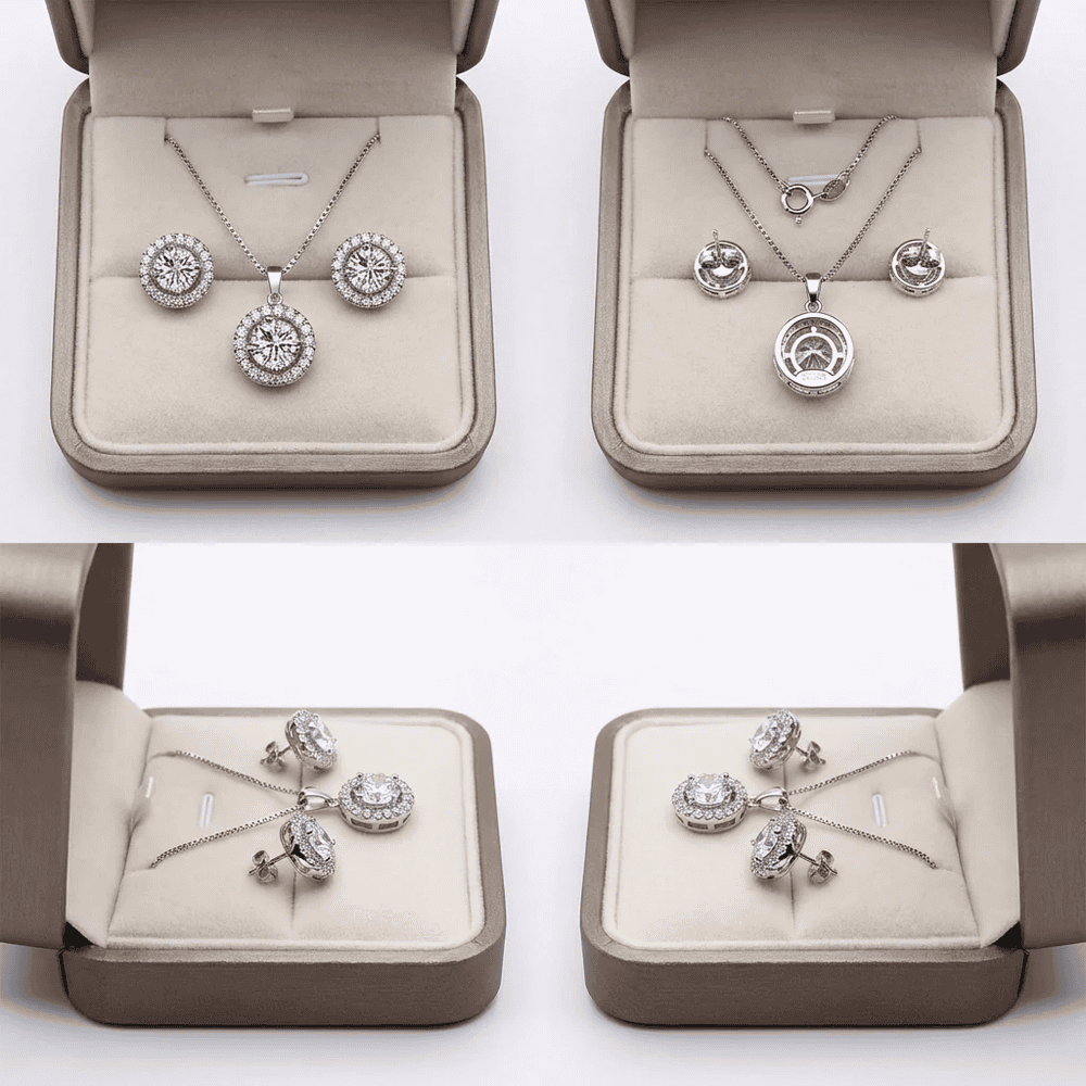 Smoon Jolienne ékszer szett whitegold