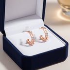 Rosetta fülbevaló rosegold