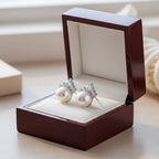 Gyöngyös hercegnő fülbevaló fehér