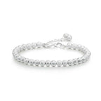 Ezüstös gyöngyös karkötő