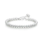 Ezüstös gyöngyös karkötő