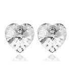 Swarovski szív fülbevaló fehér