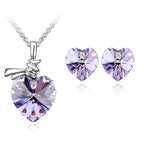 Viola Swarovski szív szett