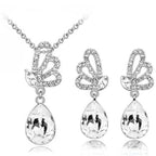 Pillangós csepp szett fehér