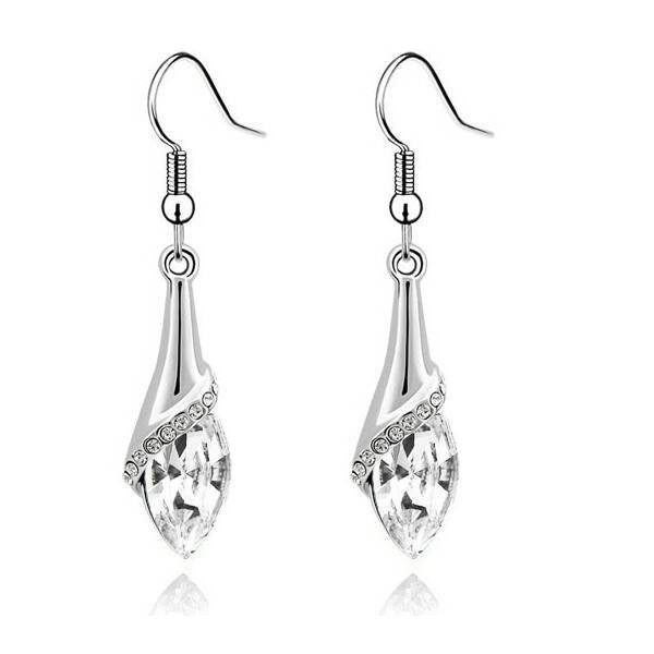 Exkluzív lógós fülbevaló Swarovski kővel
