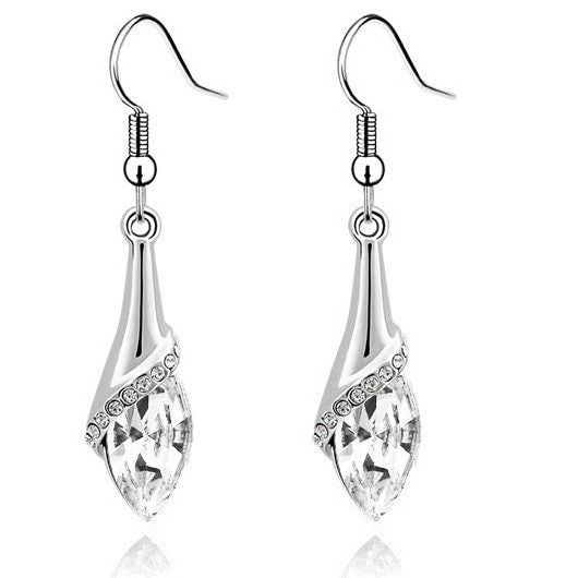Exkluzív lógós fülbevaló Swarovski kővel