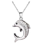 Ezüstös delfin medálos nyaklánc
