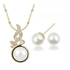 Ramóna gold - fehér színű gyöngy szett