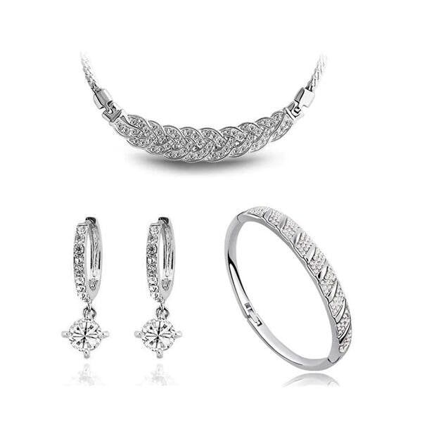 Fonott Swarovski kristályos szett