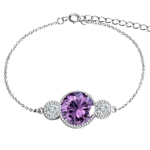 Lila álom Swarovski kristályos karkötő
