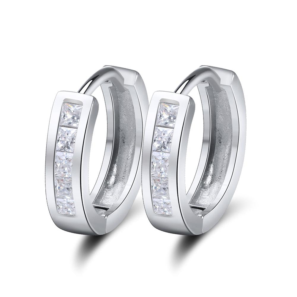 Apró karika fülbevaló whitegold