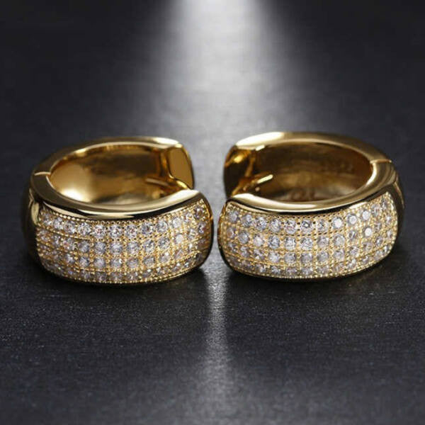 Lucia Swarovski kristályos fülbevaló gold