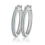 Smoon nagy kristálysor fülbevaló Swarovski kristállyal whitegold