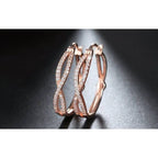 Rosetta végtelen fülbevaló rosegold