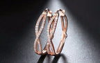 Rosetta végtelen fülbevaló rosegold