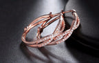 Rosetta végtelen fülbevaló rosegold