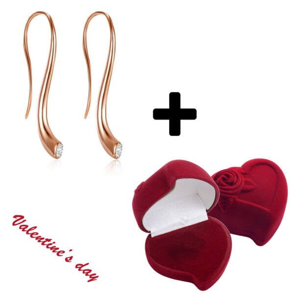 Smoon Luxury Hortense fülbevaló rosegold +bársony díszdoboz