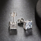 Beszúrós Swarovski kristály kocka fülbevaló