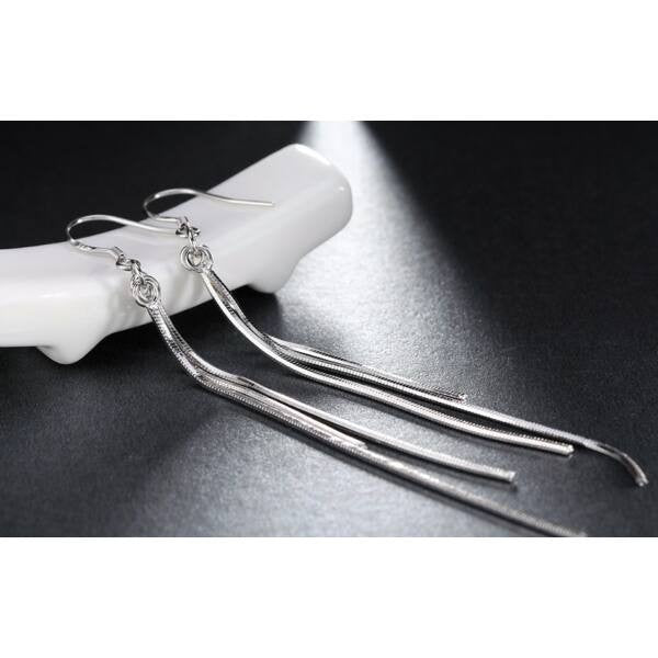 Smoon tripla lógós fülbevaló whitegold