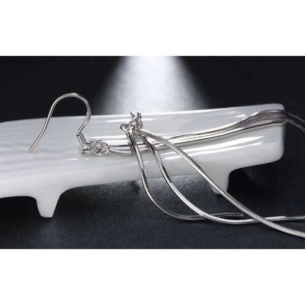 Smoon tripla lógós fülbevaló whitegold