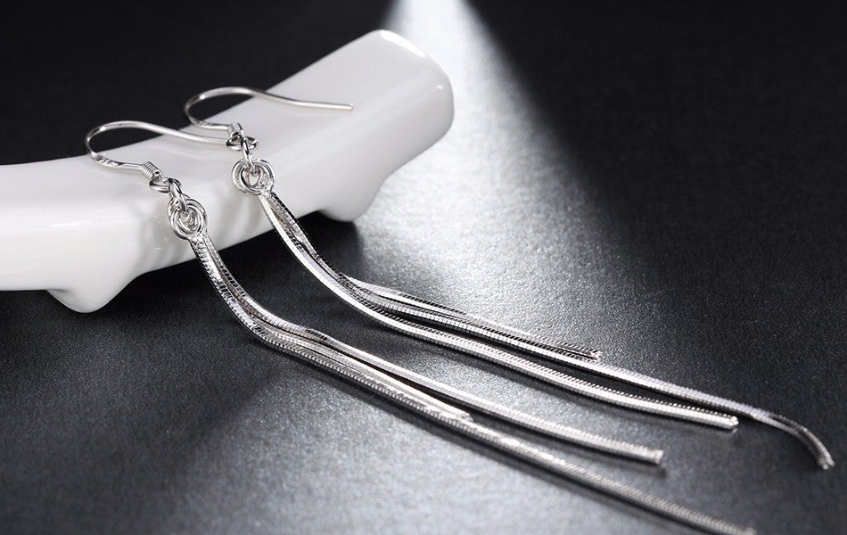 Smoon tripla lógós fülbevaló whitegold