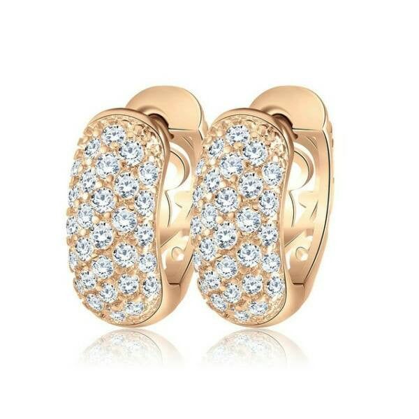 Smoon Luxury Demi gold fülbevaló Swarovski kristállyal