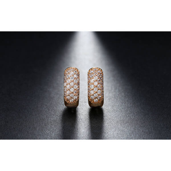 Smoon Luxury Demi rosegold fülbevaló Swarovski kristállyal