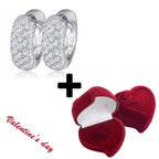 Smoon Luxury Demi white fülbevaló Swarovski kristállyal +bársony díszdoboz