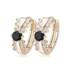 Smoon Luxury Cassandra gold-black fülbevaló