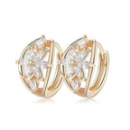 Smoon Luxury Flores white-gold fülbevaló