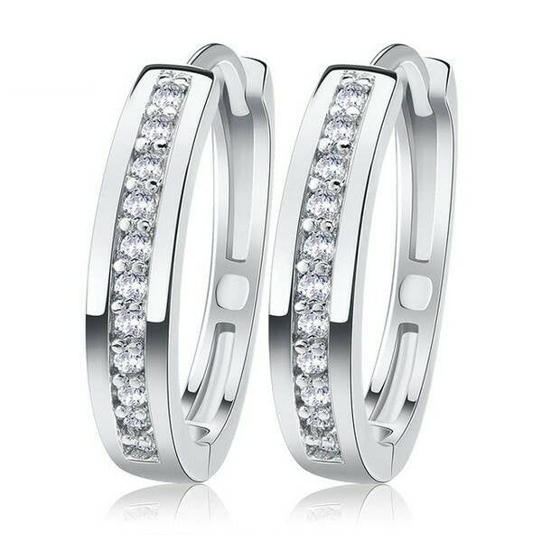 Smoon kristálysor fülbevaló Swarovski kristállyal  whitegold