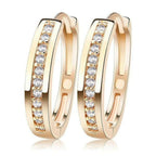 Smoon kristálysor fülbevaló Swarovski kristállyal gold +bársony díszdoboz