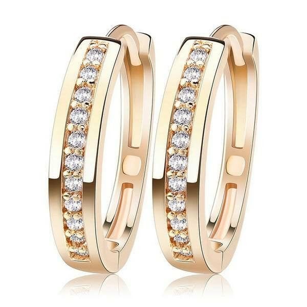 Smoon kristálysor fülbevaló Swarovski kristállyal gold +bársony díszdoboz