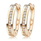 Smoon kristálysor fülbevaló Swarovski kristállyal gold +bársony díszdoboz