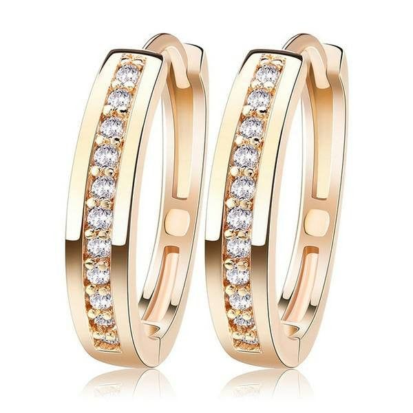 Smoon kristálysor fülbevaló Swarovski kristállyal gold +bársony díszdoboz