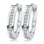 Smoon kristálysor fülbevaló Swarovski kristállyal  whitegold