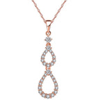 Rosegold hölgy nyaklánc  Swarovski kristályokkal