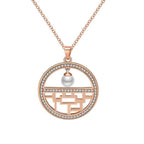 Luxury gyöngyös nyaklánc rosegold