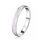 Csillogós karika gyűrű whitegold