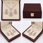 Alexa kristály ékszer szett rosegold