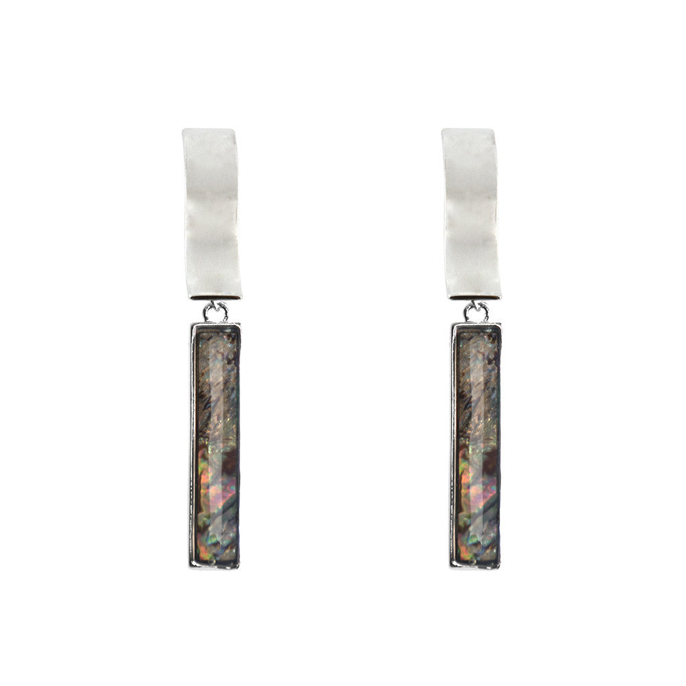 Hosszú opál fülbevaló