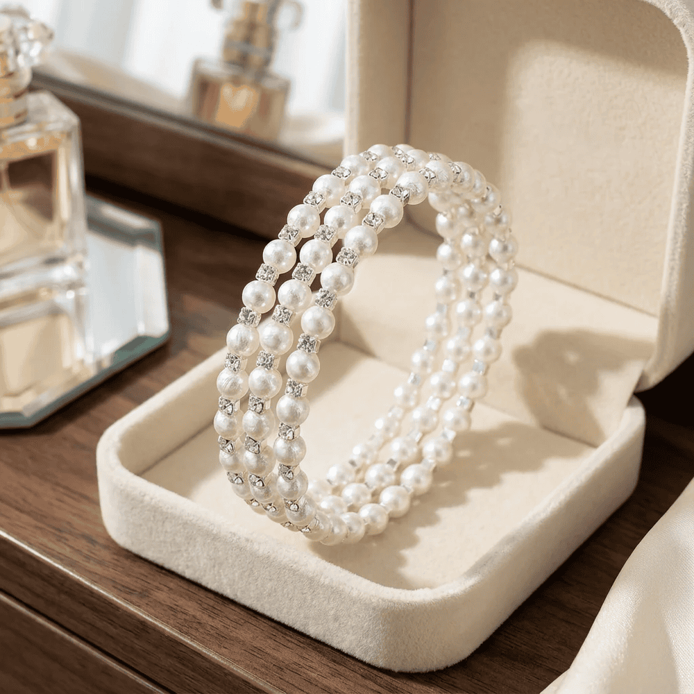 Kayla női karkötő whitegold