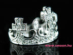 337 Korona egyedi köves gyűrű