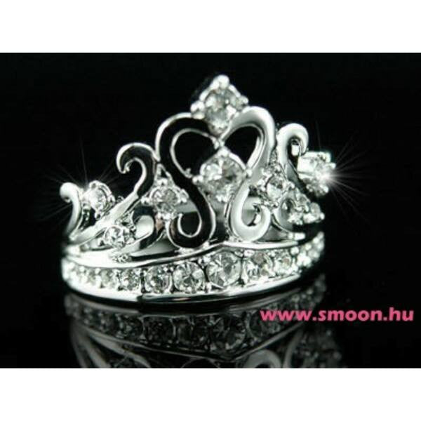 326 Korona egyedi köves gyűrű
