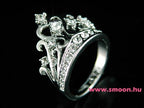 326 Korona egyedi köves gyűrű