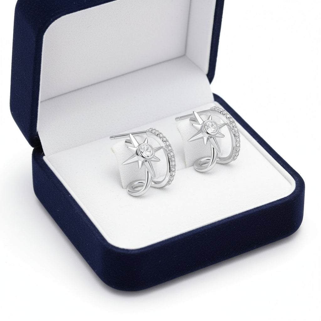 Louanne női fülbevaló whitegold