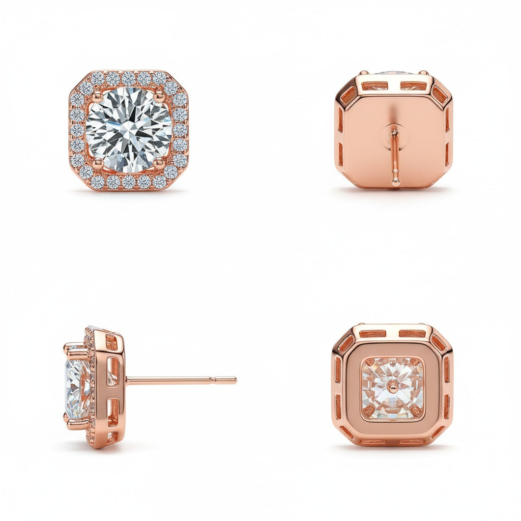 Fabiana fülbevaló rosegold