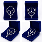 Elora női ékszer szett whitegold