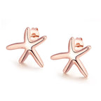 Rosegold tengericsillag fülbevaló