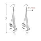 Ibtissem ezüstös bogyós fülbevaló